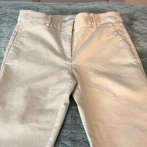 LOFT womens Light tan Chino Pants cropped